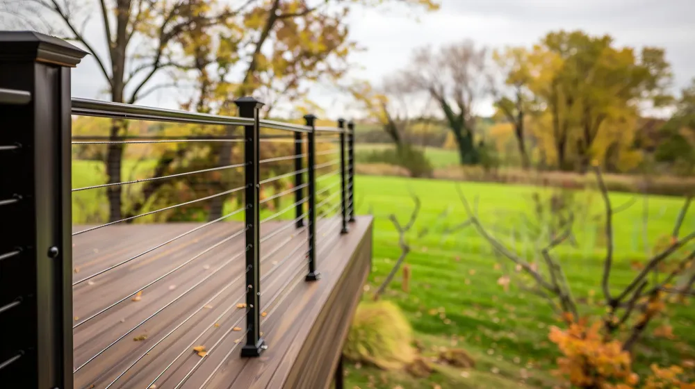 Garde-corps métal près de Valence-sur-Baïse